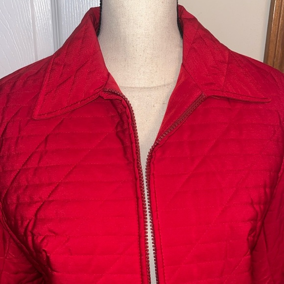 Utex Design Red Puffer Coat - Picture 2 of 8